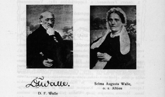 Rovasti D.F. Walle sekä Selma Augusta Walle o.s. Alléen